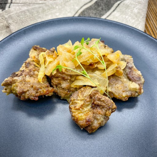 Печень куриная с луком